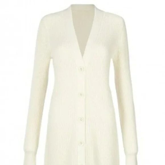 CABI Book Club Cardigan Ivory Sz Large #4099 EUC - Picture 1 of 4